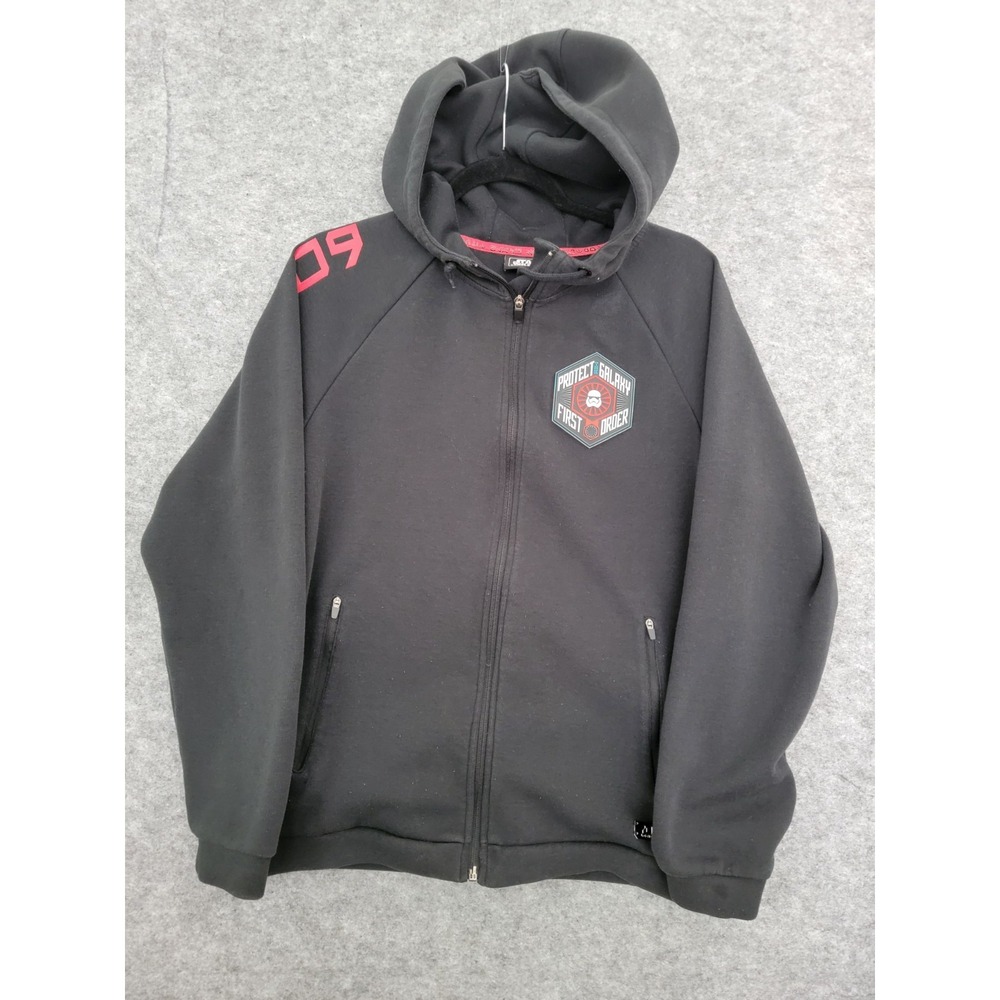 Disney Star Wars Galaxy's Edge First Order 709 Zip Hoodie Black Medium
